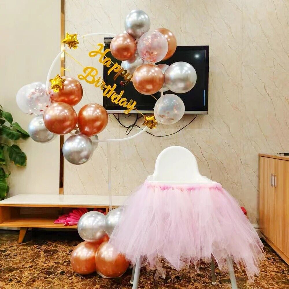 165cmx75cm Circle Balloon Arch Frame Balloons Stand Holder Kit Wedding Column AU