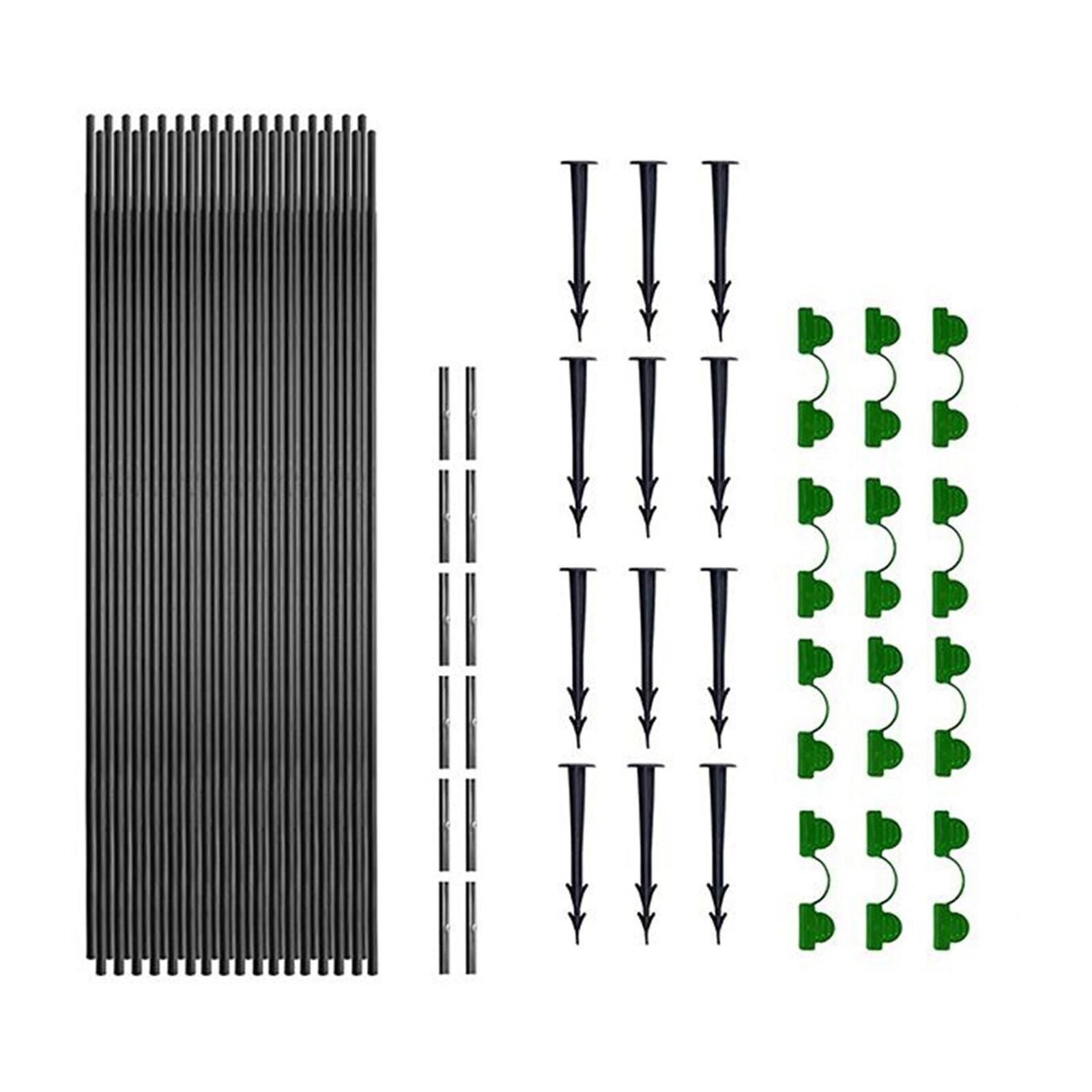 20 Greenhouse Hoops Grow Tunnel Plant Cover Support Frame for Garden Stake