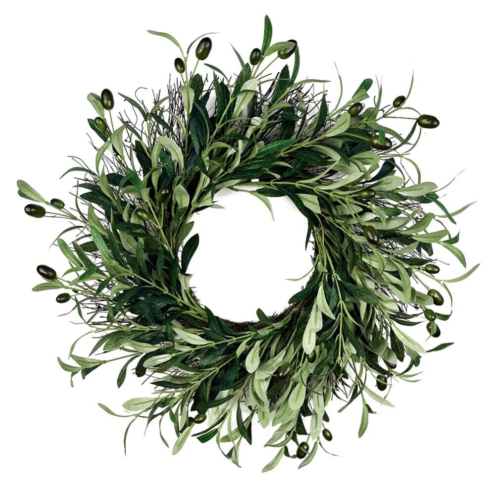 Spring Artificial Flower Wreath Door Window Wall Hanging Front Garland Decor