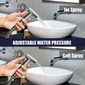 Stainless Steel Handheld Douche Bidet Toilet Spray Shower Shattaf Diverter Kit