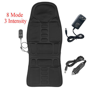 8 Modes Full Body Massager Back Seat Cushion Shiatsu Chair Massage Pad Heat Mat