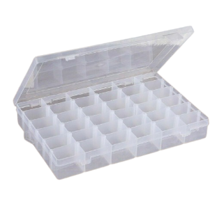 36 Plastic Compartment Storage Box Container Jewellery Bead Craft Organiser Case