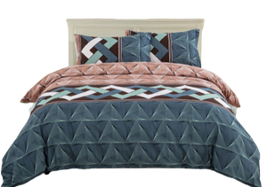 Stripe Doona Duvet Quilt Cover Set Double Queen Bed Pillowcase