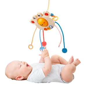 Octopus Pull String Activity Toys Food Grade Silicone Sensory for Baby Gifts