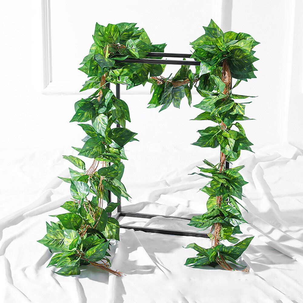 5Pcs 2.3M Artificial Lvy Vine Fake Foliage Flower Hanging Leaf Garland Plant Au