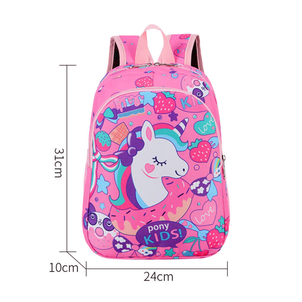 CGirls Kids Cartoon Rucksack Unicorn Backpack Toddlers School Lunch Bag Gift