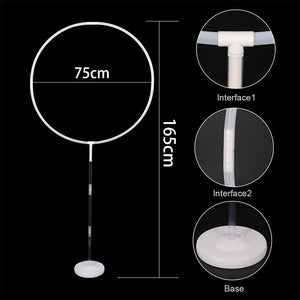 165cmx75cm Circle Balloon Arch Frame Balloons Stand Holder Kit Wedding Column AU