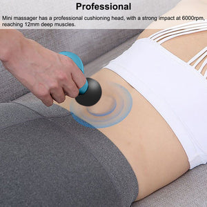 Portable Mini Massage Gun Handheld Massager Deep Tissue Muscle for Daily Relax