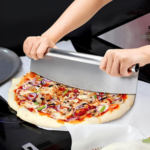 Pizza Peel and Pizza Cutter Set for Oven, 3Pcs Aluminum Pizza Paddle