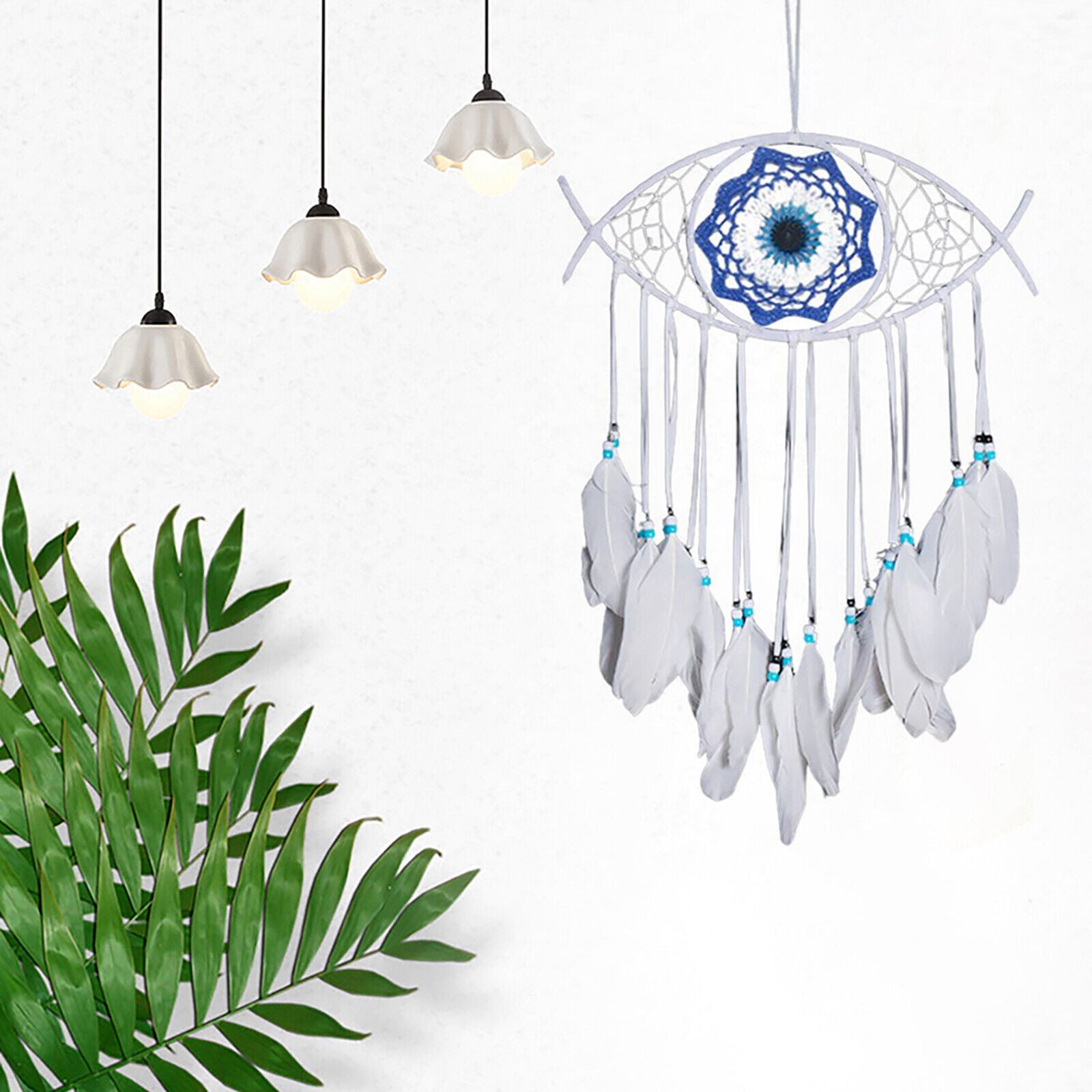 Dream Catchers - Handmade Wall Hanging Evil Eye Dream Catcher Feather Crafts