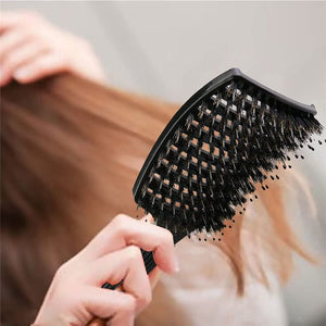 Detangle Nylon Boar Bristle Brush Hairbrush Smooth Hair Head Scalp Massage Comb