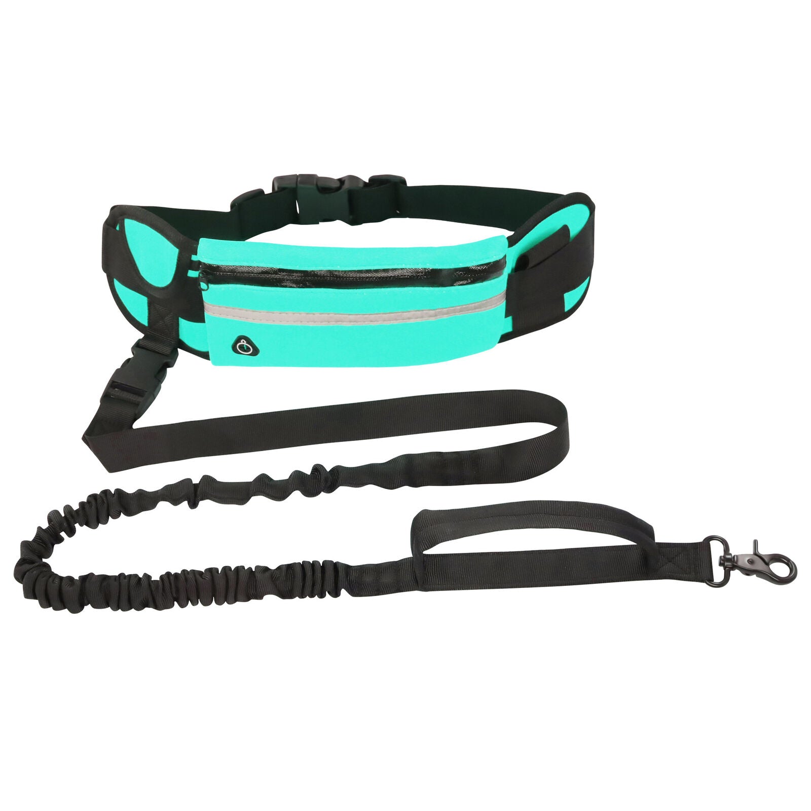 BlueHands Free Dog Leash Lead + Waist Bag Belt Jogging Walking Running