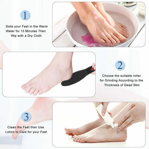 Electric Care Pedicure Foot File Hard Dead Skin Callus Remover Foot Grinder Kit