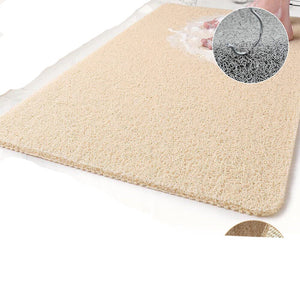 40 X 60Cm Shower Rug Anti Slip Loofah Bathroom Bath Mat Carpet Water Drains Non Slip