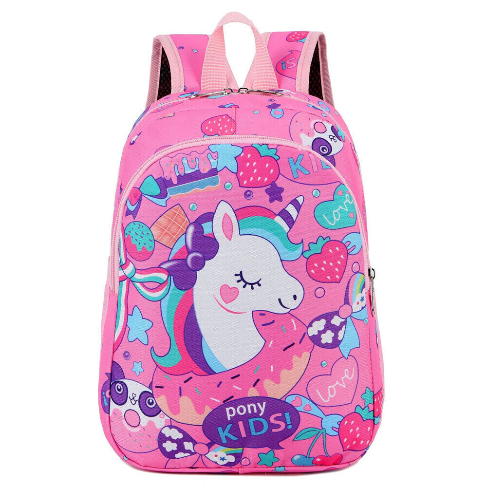 A Girls Kids Cartoon Rucksack Unicorn Backpack Toddlers School Lunch Bag Gift