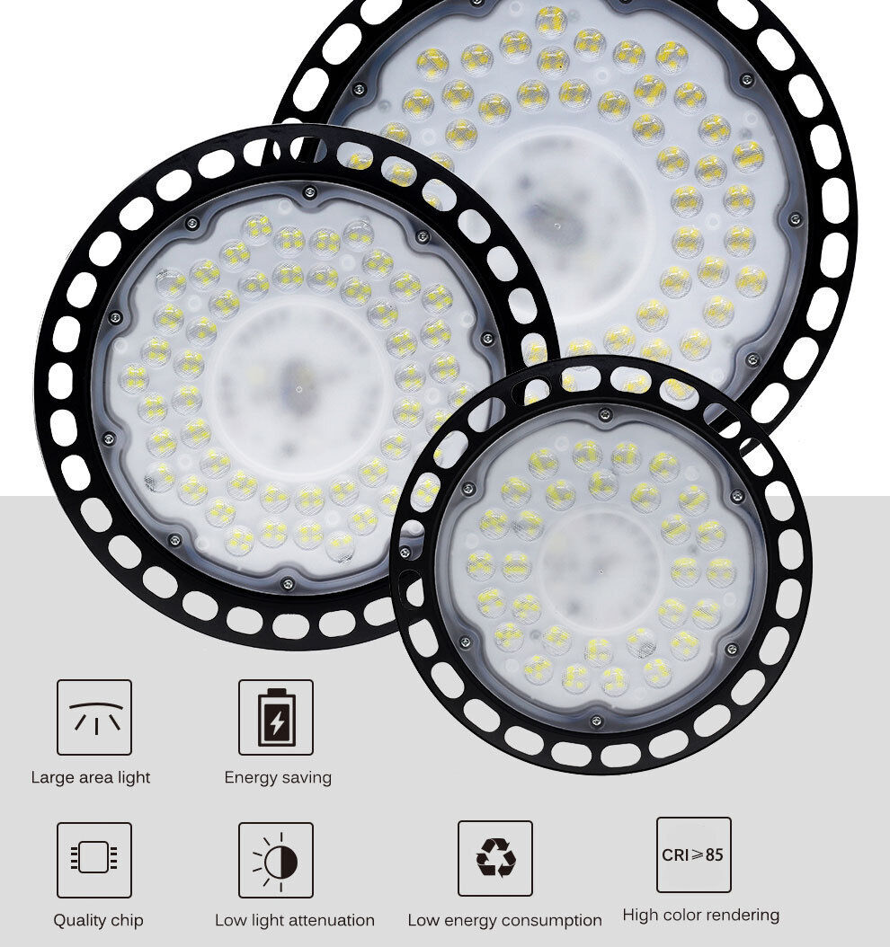 High Low Bay LED Lights 300W 180LED UFO Industrial Workshop Warehouse Factory Lamp