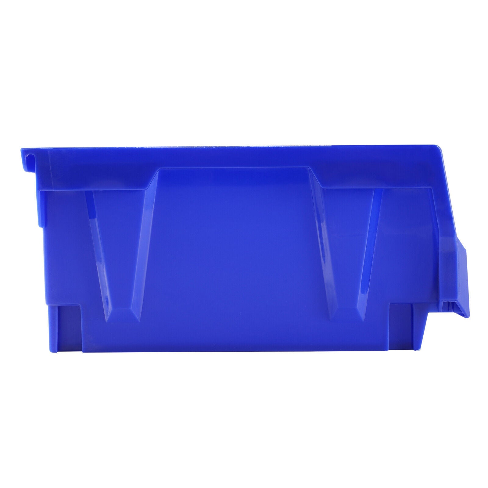 Hanging Stackable Storage Bin Plastic Organizer Garage Box 6 PCS Blue/Red