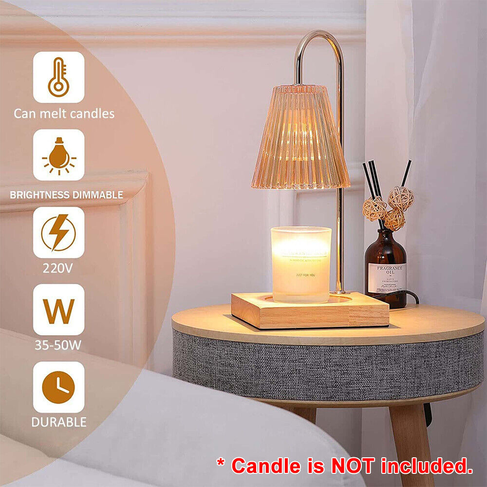 Melting Wax Lamp Dimmable Night Light Aromatherapy Candle Warmer Table Light