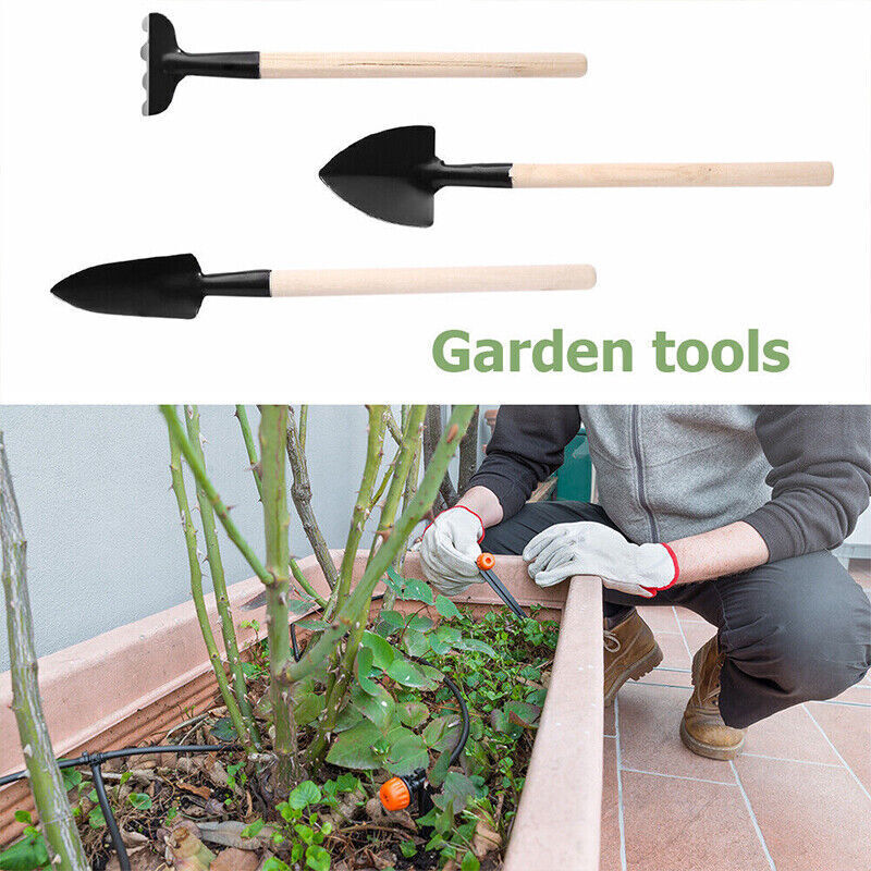 16X Mini Garden Hand Tools Transplanting Succulent Plant Gardening Tool Rake Set