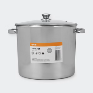 15L Stainless Steel Stock Pot Cooking Pot Stew Pot Cookware Kitchen