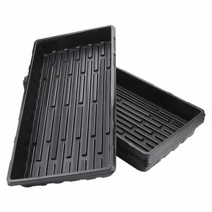 10x Garden Black Plastic Rectangle Plant Seedling Propagation Seeding Tray AUS