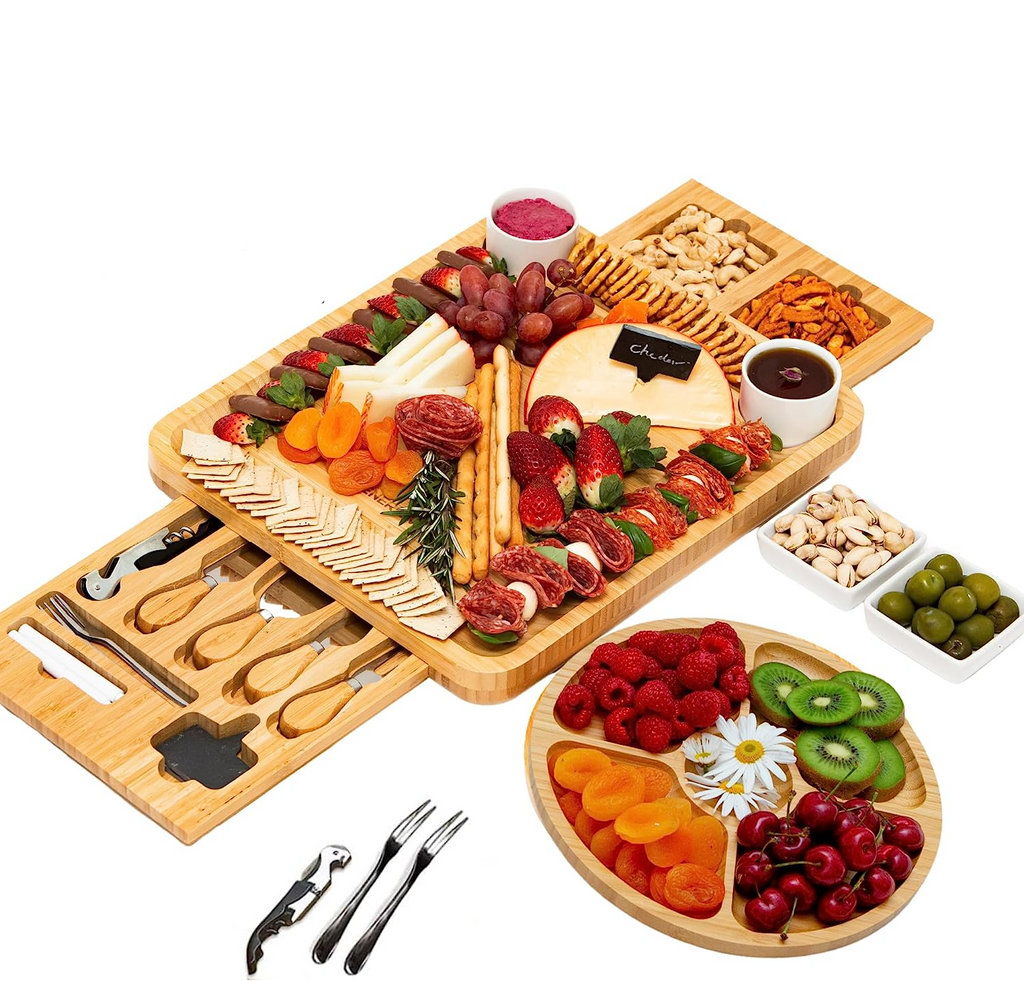 Unique Cheese Board with Knife Set Birthday Gifts