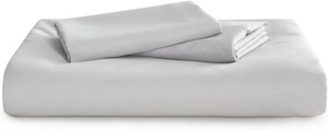 Queen Light Grey Gray Quilt Cover Set, 1000TC Ultra Soft Microfiber Doona Cover Bed