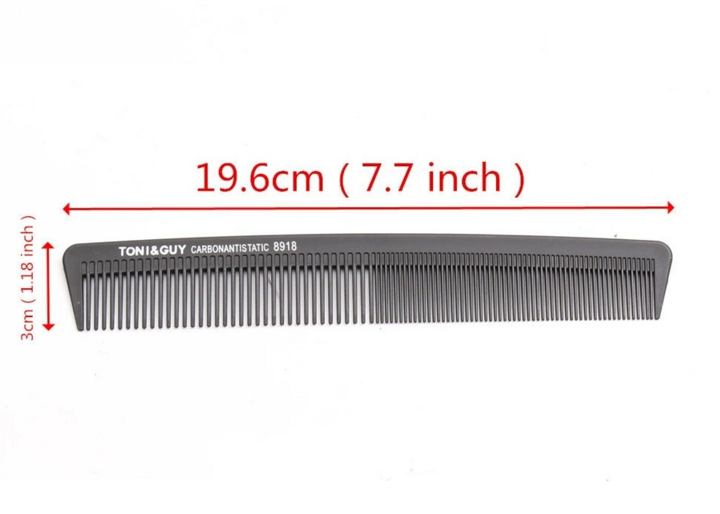 Barber Carbon Fibre Cutting Comb Salon Hair Sectioning Anti Static Spa