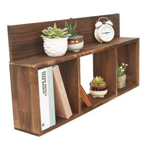 3 Section Wall Shelf Bedroom Living Room Kitchen Floating Cubby Shelves Display