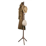 Wooden Coat Stand Rack Clothes Hanger Hat Tree Jacket Bag Umbrella 8Hook Storage