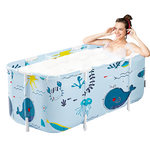 140cm Portable Foldable Bathtub Adult Water Tub Folding Spa Bath Bucket