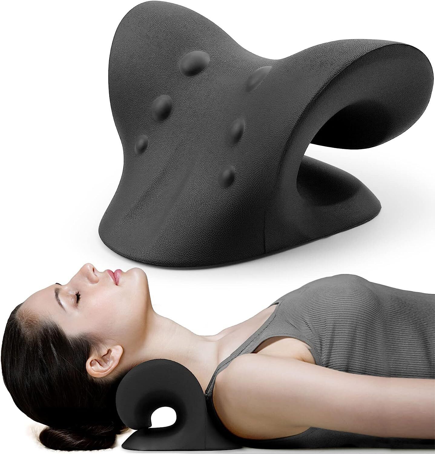 Neck Traction Pillow Original Cloud Shape Neck Stretcher Cervical Pain Relief