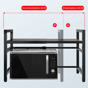 Adjustable Metal Oven Microwave Shelf Kitchen Organiser Storage Rack Holder