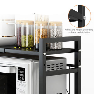 Metal Oven Microwave Shelf Kitchen Organiser Storage Rack Holder Kit