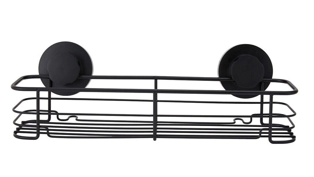 Suction Shelf Rack Bathroom Shower Caddy Organizer Storage Spice Holder Black