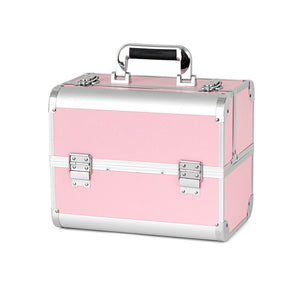 Makeup Organizer Cosmetic Case Mirror Professional Portable Beauty Box Carry Bag