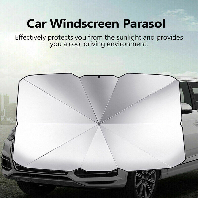 Foldable Car Windshield Sunshade Front Window Cover Visor Sun Shade Umbrella - L