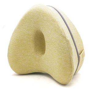 Yellow Memory Foam Orthopaedic-Body Alignment Leg Knee Support Pillow