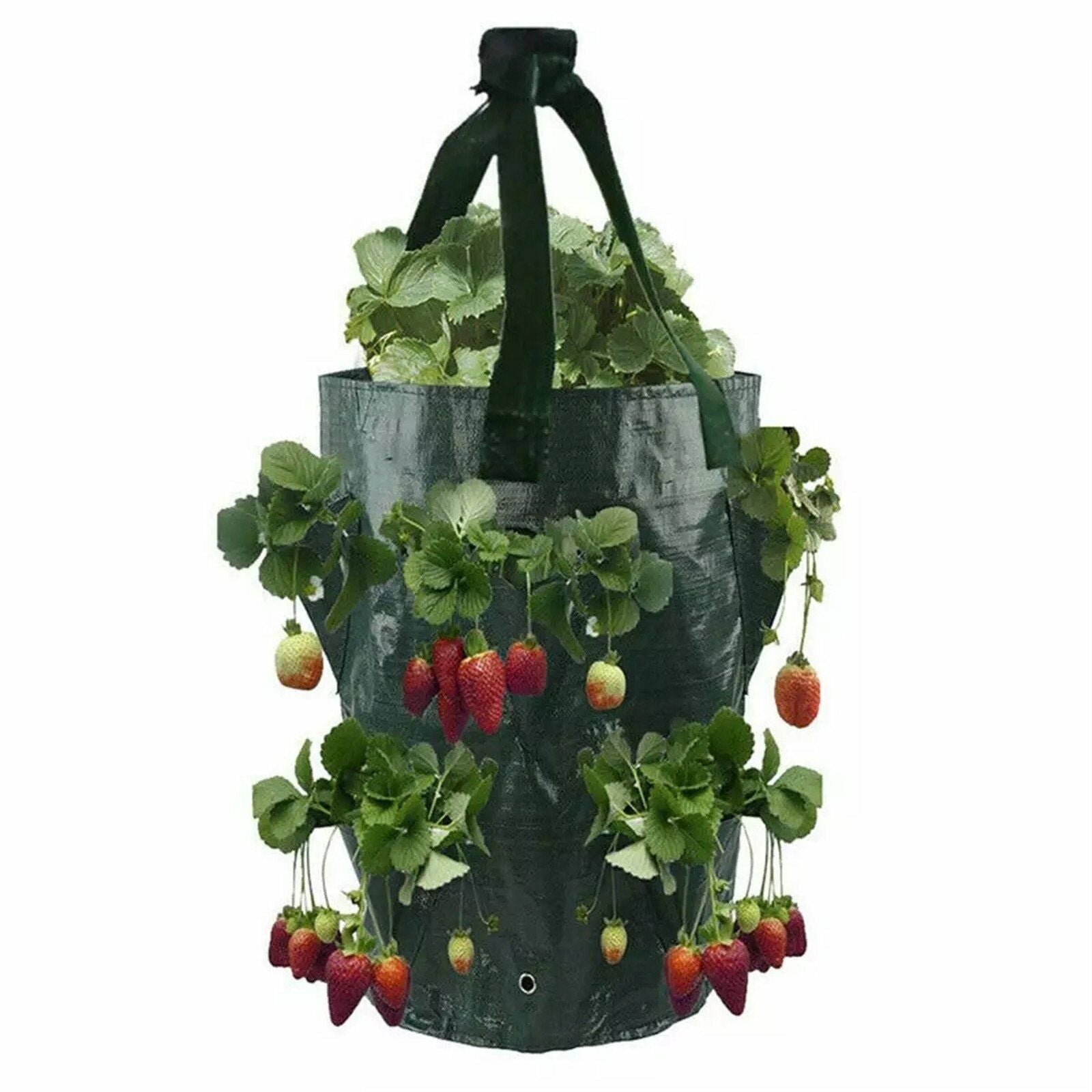 3 Gallon Garden Planting Grow Bag Hanging Flower Pouch Strawberry Planter Bags