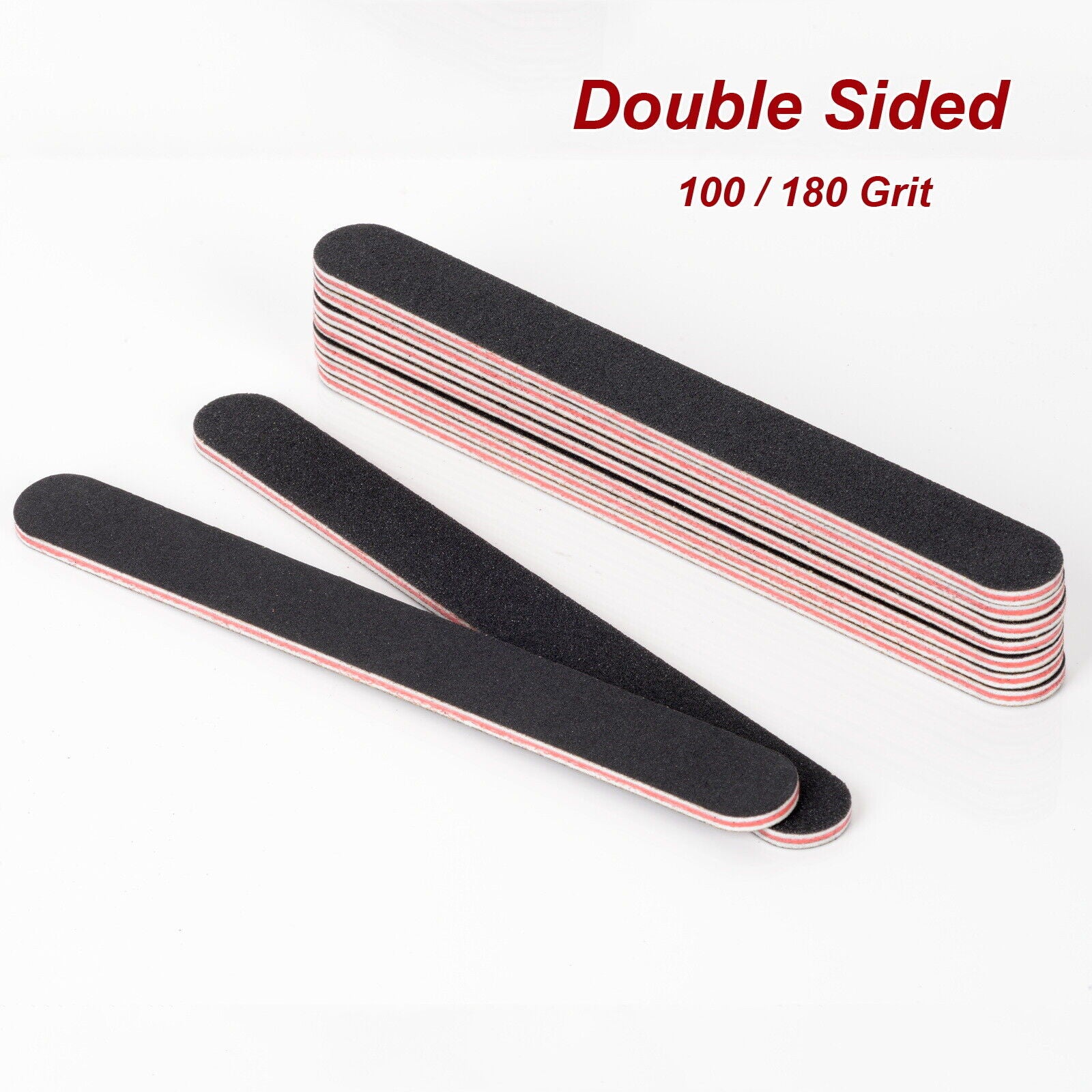 Nail Files Professional Sanding Buffer 100/180 Grit Manicure Art Pedicure 12X