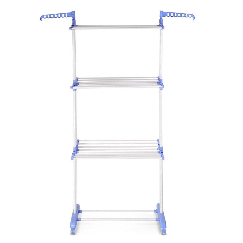 6 Tiers Clothes Airer Indoor Laundry Drying Rack Horse Garment Hanger Foldable