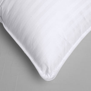 2x Hotel Cotton Cover Microfibre Pillow Alt to Memory Foam