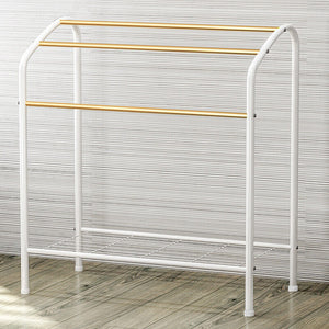 Metal Towel Rack Stand 3 Tiers Large Free Standing Bathroom Storage Shelf Holder