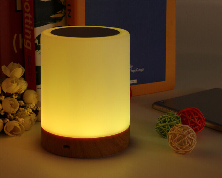 7 Color RGB Touch Night Light LED Lamp Mood Dimmable Bedside USB Rechargeable