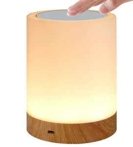 LED Portable Table Bedside Touch Lamp Recharegable Night Light RGB 6 Color