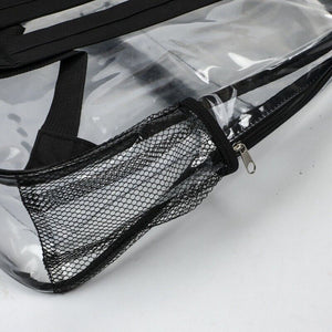 Transparent Backpack Bag Clear PVC Travel Shoulder Bag School Bag Strap Book Bag
