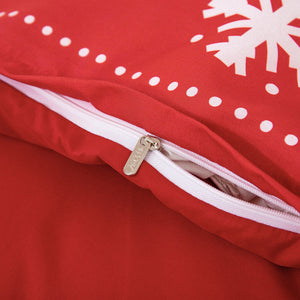 Christmas Soft Quilt Duvet Doona Cover Queen Size Bedding W2
