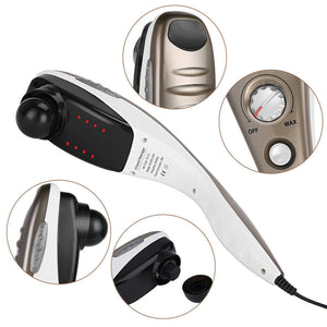 Electric Handheld Massager Full Body Back Shoulder Neck Pain Relief Deep Tissue