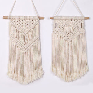 2 Pack Macrame Wall Hanging Tapestry Wall Decor Boho Chic Woven Home Decor