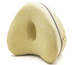 Yellow Memory Foam Orthopaedic-Body Alignment Leg Knee Support Pillow